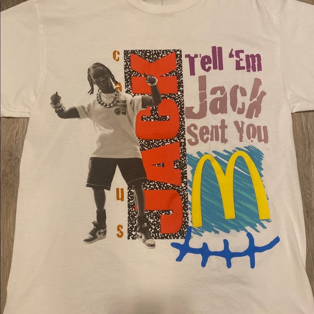 Travis Scott X Mcdonalds Jack Smile T-Shirt
